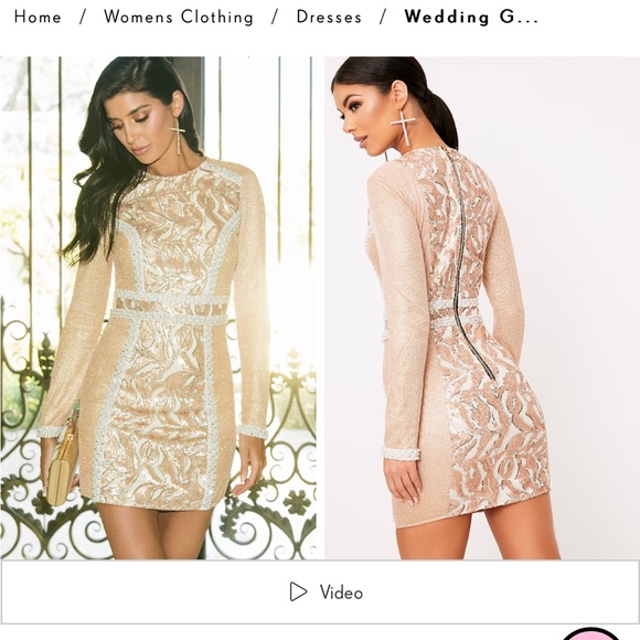 Pretty Little Things Selena Sequined Dress. NWT. NEVER WORN size 4 - Picture 4 of 8